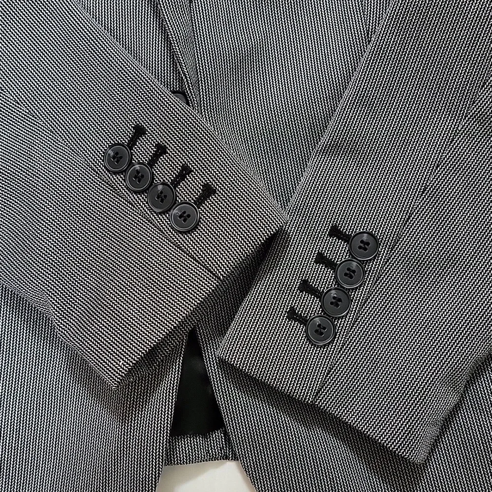 Worthington‎ Womens Black White Chain Blazer Jacket Size 8 New 830-4006 0059
